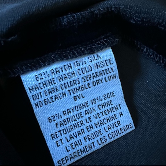 Eileen Fisher Silk Blend Velvet A Line Skirt Womens Large Black - Picture 7 of 8